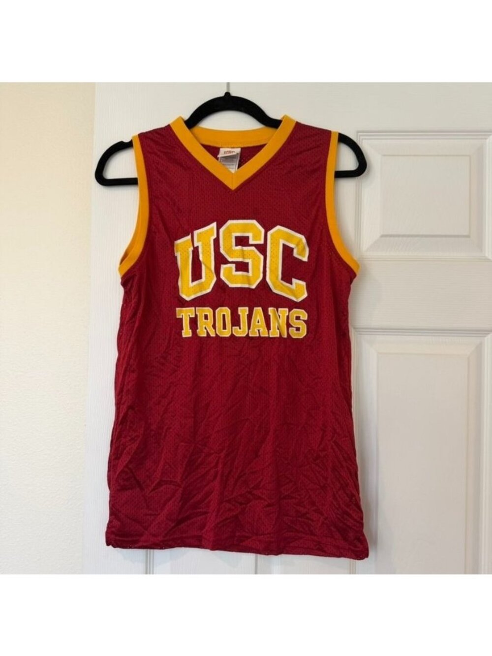 Authentic Apparel USC Trojans Sleeveless Basketball Jersey Collegiate Size Small